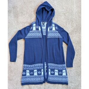 Dr Who Hooded Cardigan Womens Small‎ Her Universe Sweater Blue